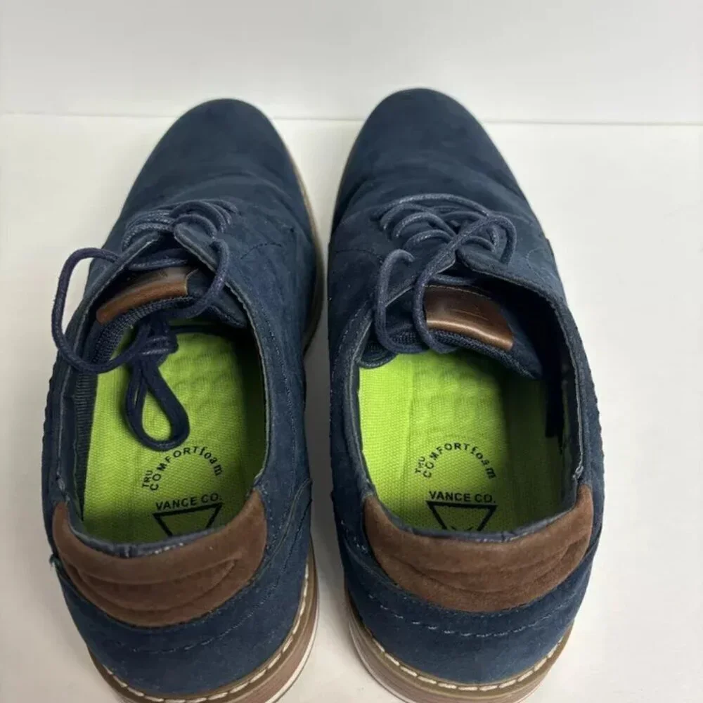 Vance Co Men’s Rutger Oxford Navy, Size 8.5 M